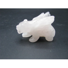 Panther with Wings 2.25 Inch Figurine - Rose Quartz