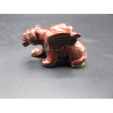 Panther with Wings 1.5 Inch Figurine - Picture Jasper