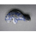 Manatee Carved Fetish Bead 0.75 Inch - Sodalite