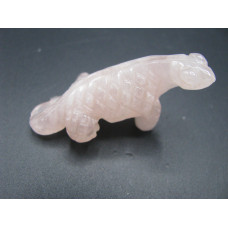 Lizard Climbing 1.5 Inch Figurine - Rose Quartz