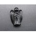 Angel Carved Fetish Bead 0.75 Inch - Obsidian Black