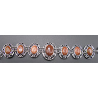 Oval style Gemstone Bracelet - Goldstone