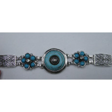 Sky Blue Disk Bracelet