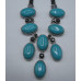 Gemstone Necklace with Lobster Claw Clasp and 2 Inch Extension - Sky Blue Oval