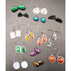 Stainless Steel Gemstone Earrings- several styles and stones available!