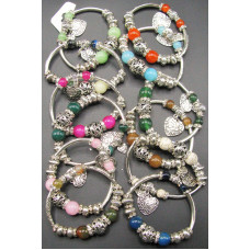 Charming Bead and Crystal Bracelet #3 - 10 pc pack - Mix Pack