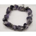 Gemstone Chunky Bead Bracelet - Amethyst