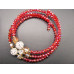 Memory Wire Bead Bracelet - Round Bead - Assorted Colors Available!