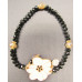 Crystal Bead with Flower Charm Bracelet - Assorted Colors Available!