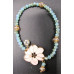 Crystal Bead with Flower Charm Bracelet - Assorted Colors Available!