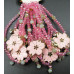 Crystal Bead with Flower Charm Bracelet - Bundle of 10 - Assorted Colors Available!