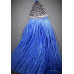 Large Silky Tassel with Crystal Cap