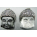 GP Buddha - Rhinestone Capped Crystal Buddha Head Pendant - Two Styles available