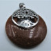 GP Round - Gemstone Round Shape Pendant with Tree of Life - Assorted stones available