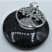 GP Round - Gemstone Round Shape Pendant with Tree of Life - Assorted stones available