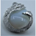 GP Teardrop Pendant with Swan and Bail - Assorted stone available