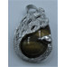 GP Teardrop Pendant with Swan and Bail - Assorted stone available