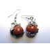 Dragon Wrapped Gemstone Earrings 