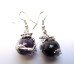 Dragon Wrapped Gemstone Earrings 