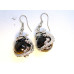 Dragon Wrapped Gemstone Earrings 