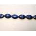 20 x 12mm Lens Shaped Lapis Bead Strand