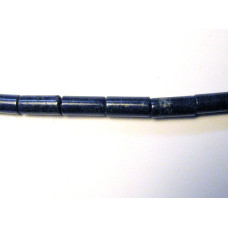 14 x 6mm Pipe Shaped Lapis Bead Strand