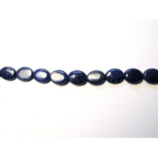 10 x 8mm Oval Lapis Bead Strand