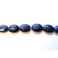 14 x 10mm Oval Lapis Bead Strand