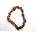 7 Inch Stretch Chip Bracelet - Rhodonite  -10 pcs pack