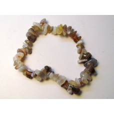 7 Inch Stretch Chip Bracelet - Botswana Agate  -10 pcs pack