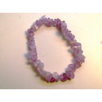 7 Inch Stretch Chip Bracelet - Lavender Jade  -10 pcs pack