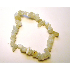 7 Inch Stretch Chip Bracelet - Moonstone  -10 pcs pack