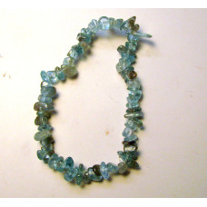 7 Inch Stretch Chip Bracelet - Apatite Green  -10 pcs pack