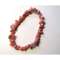 7 Inch Stretch Chip Bracelet - Rhodocrosite  -10 pcs pack