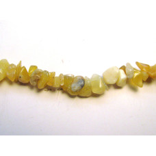 30-34 Inch Chip Necklace - Yellow Opal  - 10 pcs pack