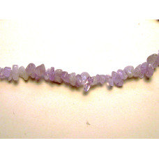 30-34 Inch Chip Necklace - Lavender Jade  - 10 pcs pack