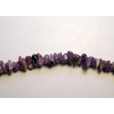 30-34 Inch Chip Necklace - Charoite  - 10 pcs pack