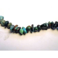 30-34 Inch Chip Necklace - Chrysocolla  - 10 pcs pack