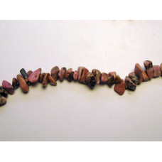 30-34 Inch Chip Necklace - Rhodonite  - 10 pcs pack