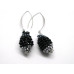 Pineapple Bead Crystal Earrings