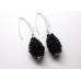 Pineapple Bead Crystal Earrings