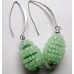 Pineapple Bead Crystal Earrings