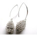 Pineapple Bead Crystal Earrings