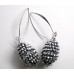 Pineapple Bead Crystal Earrings