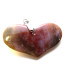 GP Heart - Stretched Gemstone Heart with Bail  Assorted Stones