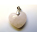 Small Heart with Bail - Rose Quartz