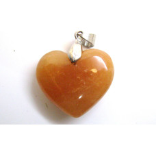 Small Heart with Bail - Agate