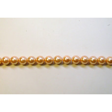 8mm Pink Shell Pearl Bead Strand 