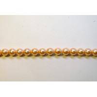 14mm Pink Shell Pearl Bead Strand 