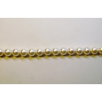 14mm White Shell Pearl Bead Strand 